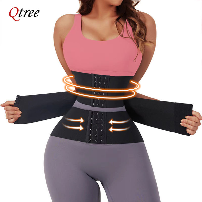 Shapewear Bodysuit Firm - Qtree Upgraded Waist Trainer Snatch Up
