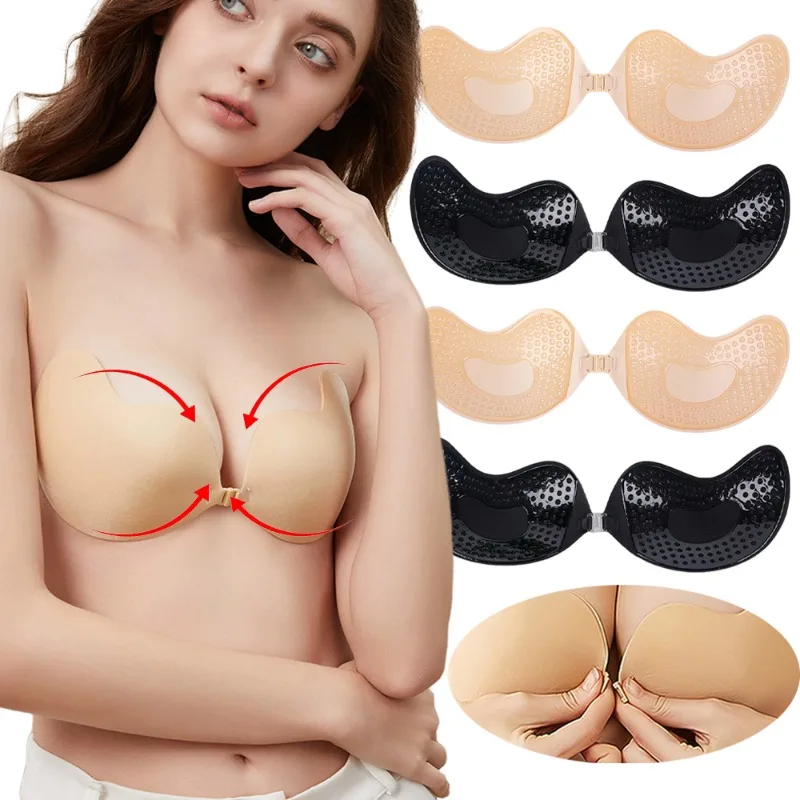 Strapless Bra Backless - 1/2Pc Invisible Push Up Bra Summer
