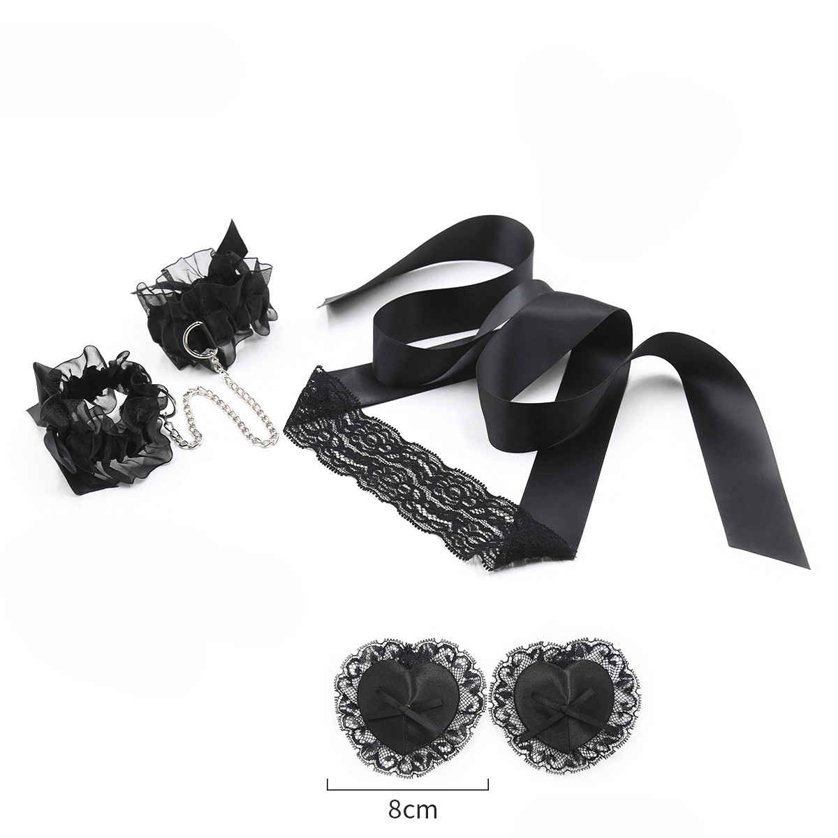 Nipple Cover Pasties - Lace Sex Toy Set Adult Handcuff