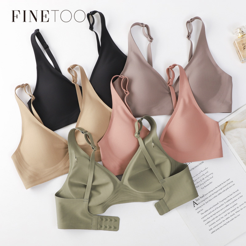 Bralette Wireless Soft - FINETOO Soft Wireless Bra Women Deep