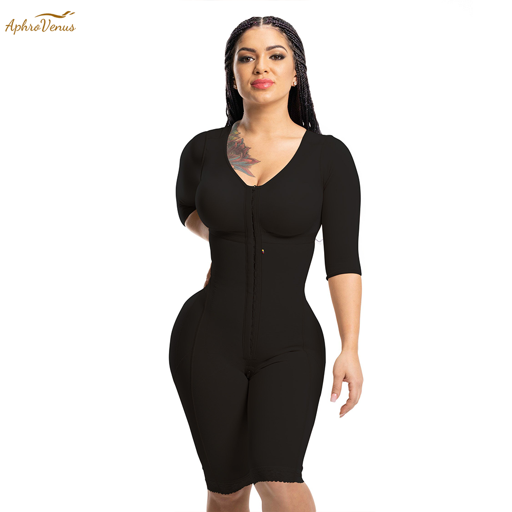 Shapewear Bodysuit Firm - Fajas Colombianas Long Sleeve High Compression