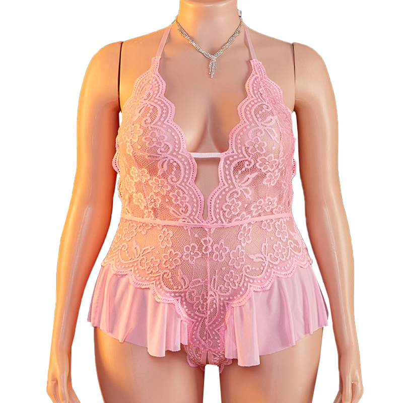 Lace Teddy Lingerie - Plus Size 1XL-4XL Teddy perspective Sexy