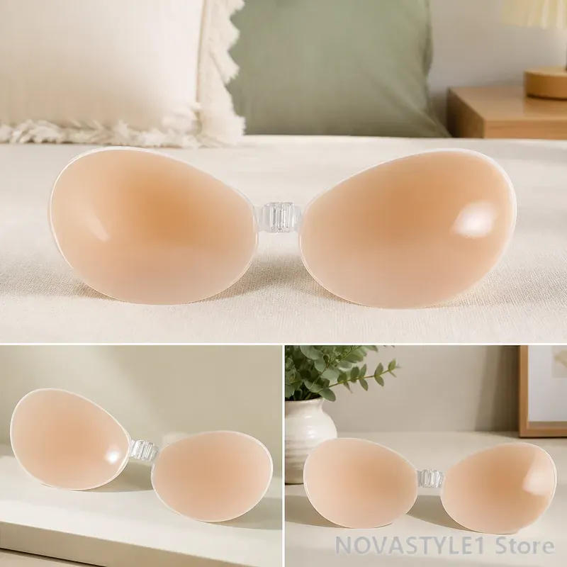 2pcs silicone breast lift pads - Silicone Bra Adhesive ulasan dan harga