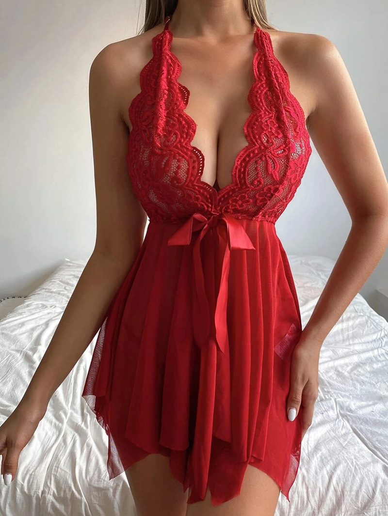 Sexy Lingerie For Woman Transp - Lace Teddy Lingerie ulasan dan harga
