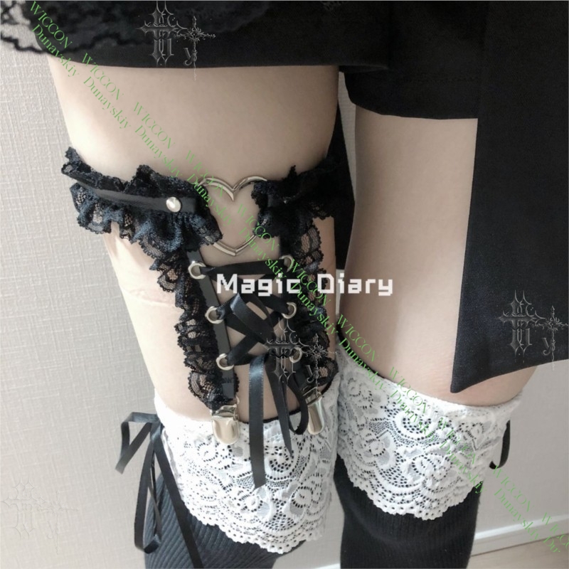 Jirai Kei Figure Ribbon Buckle - Garter Belt Set ulasan dan harga