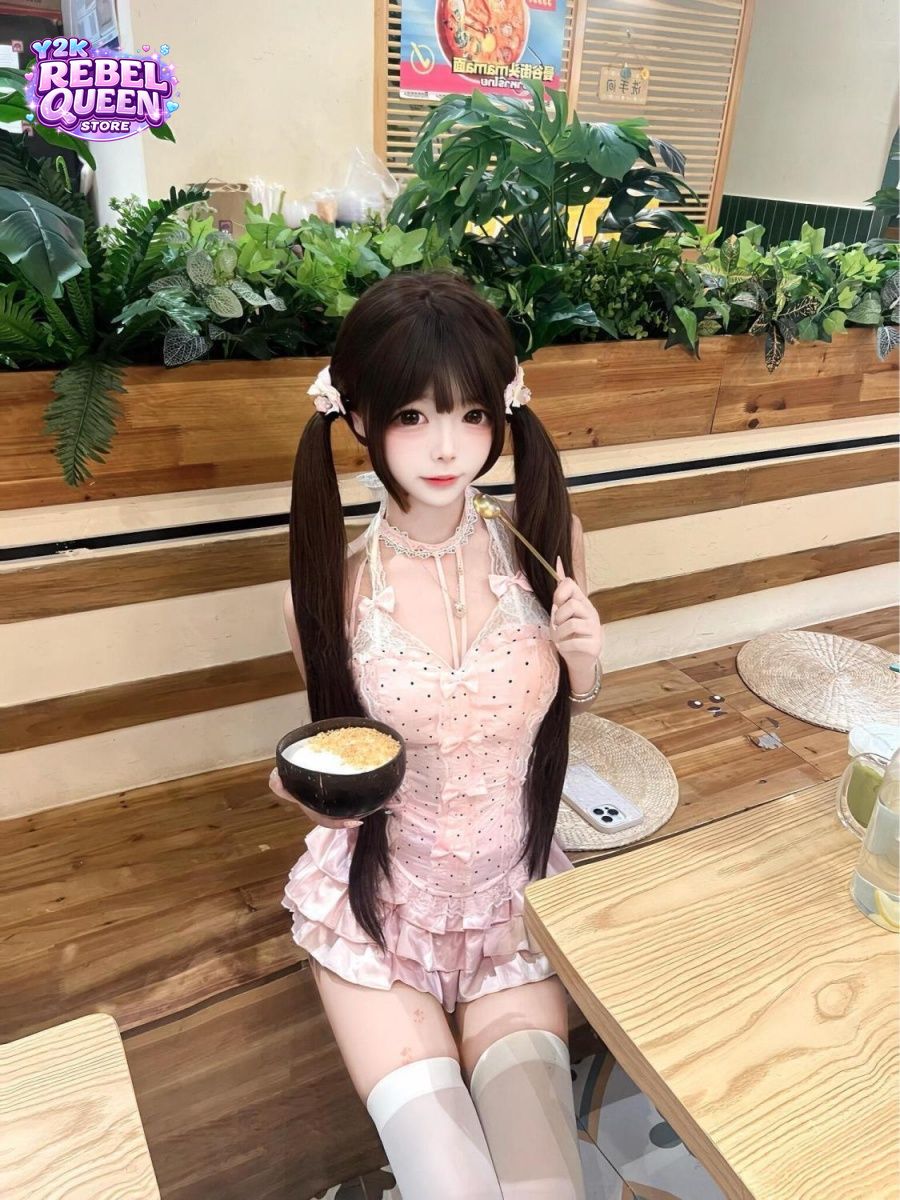 Sweet Pure Desire Coquette 2 P - Cami Top Lace ulasan dan harga