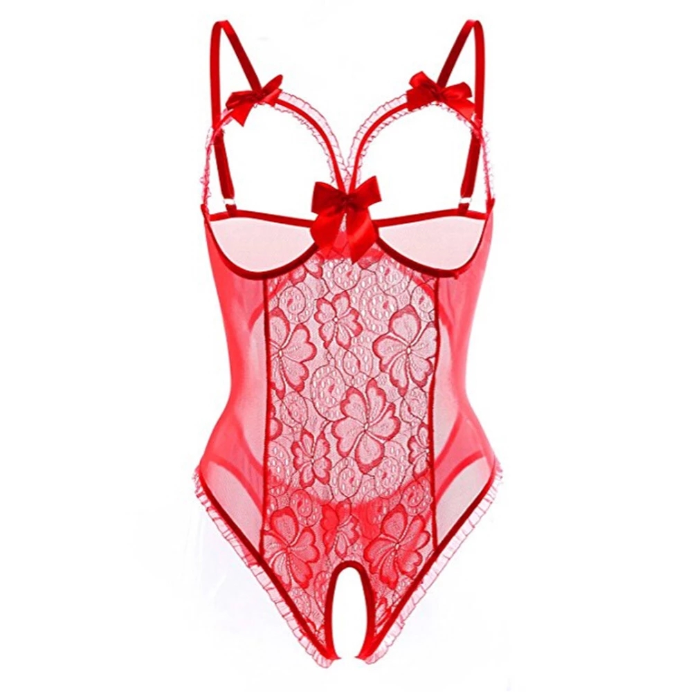 Women Sexy Open Bra Strap Ling - Babydoll Chemise Night ulasan dan harga