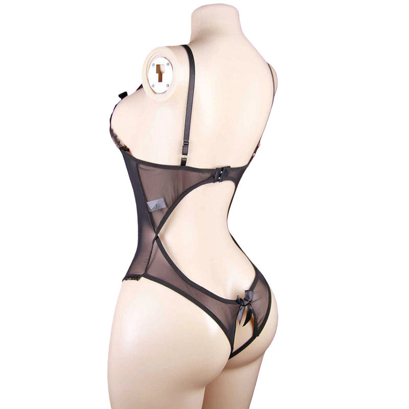 Women Sexy Open Bra Strap Ling - Babydoll Chemise Night ulasan dan harga
