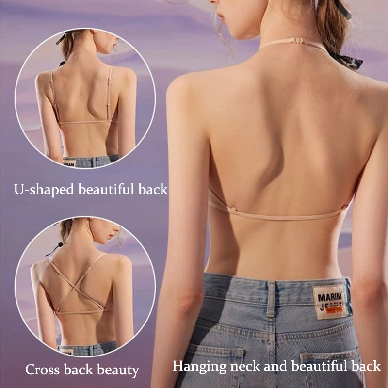 Women Seamless Bras Deep V Nec - Bralette Wireless Soft ulasan dan harga