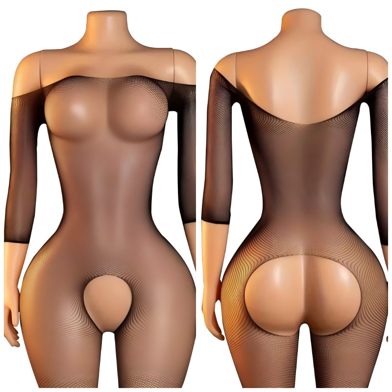 Sexy Crotchless Tights Women H - Bodystocking Fishnet ulasan dan harga