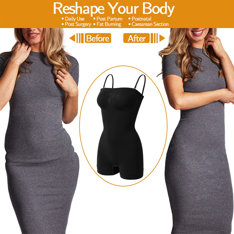 Strapless Shapewear Bodysuit B - Shapewear Bodysuit Firm ulasan dan harga