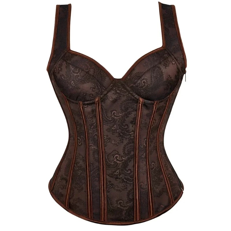 Women Floral Print Corset Top  - Shapewear Bodysuit Firm ulasan dan harga