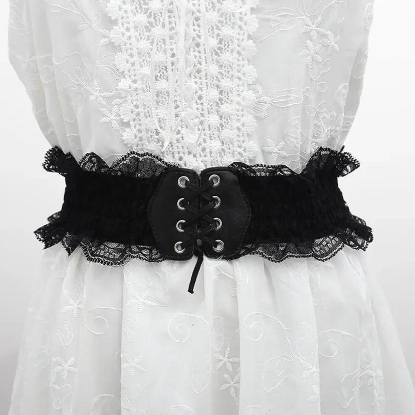 1 Pcs Lace Waist Cinching Belt - Corset Waist Cinch ulasan dan harga