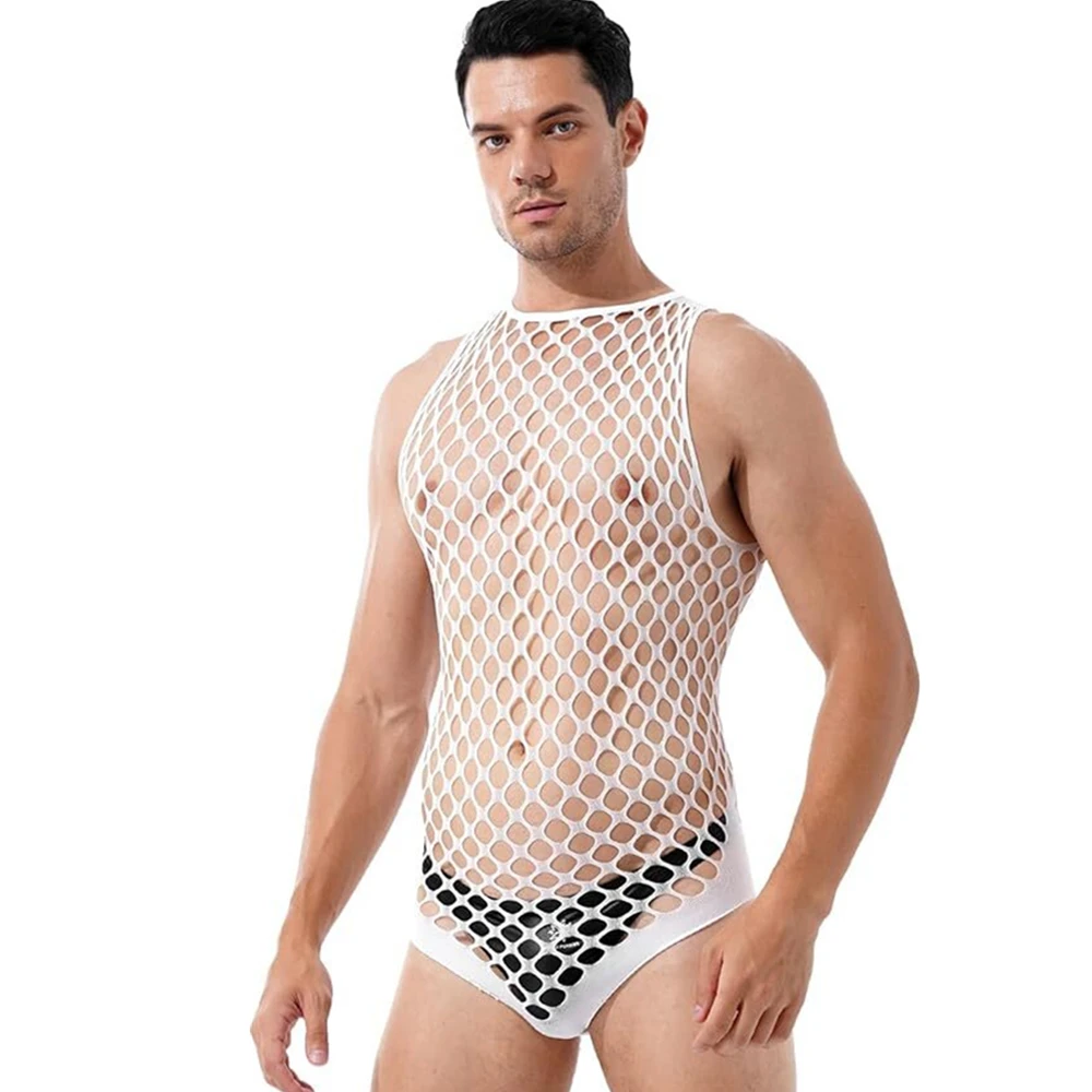 Gay Bodystocking Man Fetish Bo - Bodystocking Fishnet ulasan dan harga
