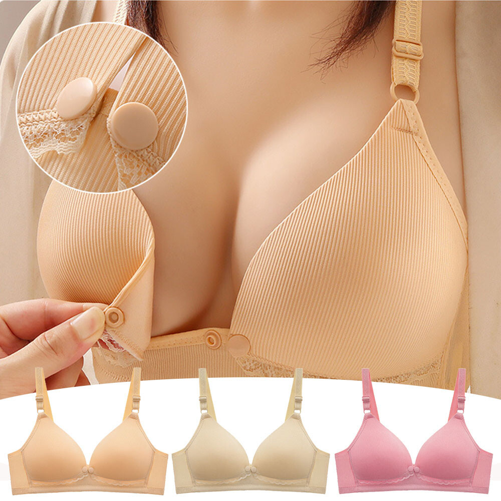 Maternity Nursing Bra Women Br - Nursing Bra Sleep ulasan dan harga