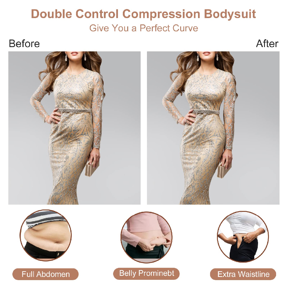 Women Deep V Backless Shapewea - Shapewear Bodysuit Firm ulasan dan harga