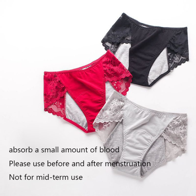 3XL Large Size Sexy Lace Absor - Period Panty Absorbent ulasan dan harga