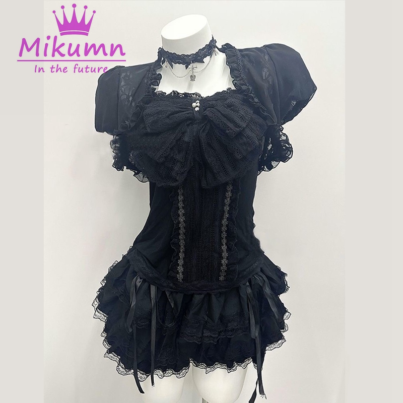 Mikumn Gothic Lolita Black Lac - Cami Top Lace ulasan dan harga