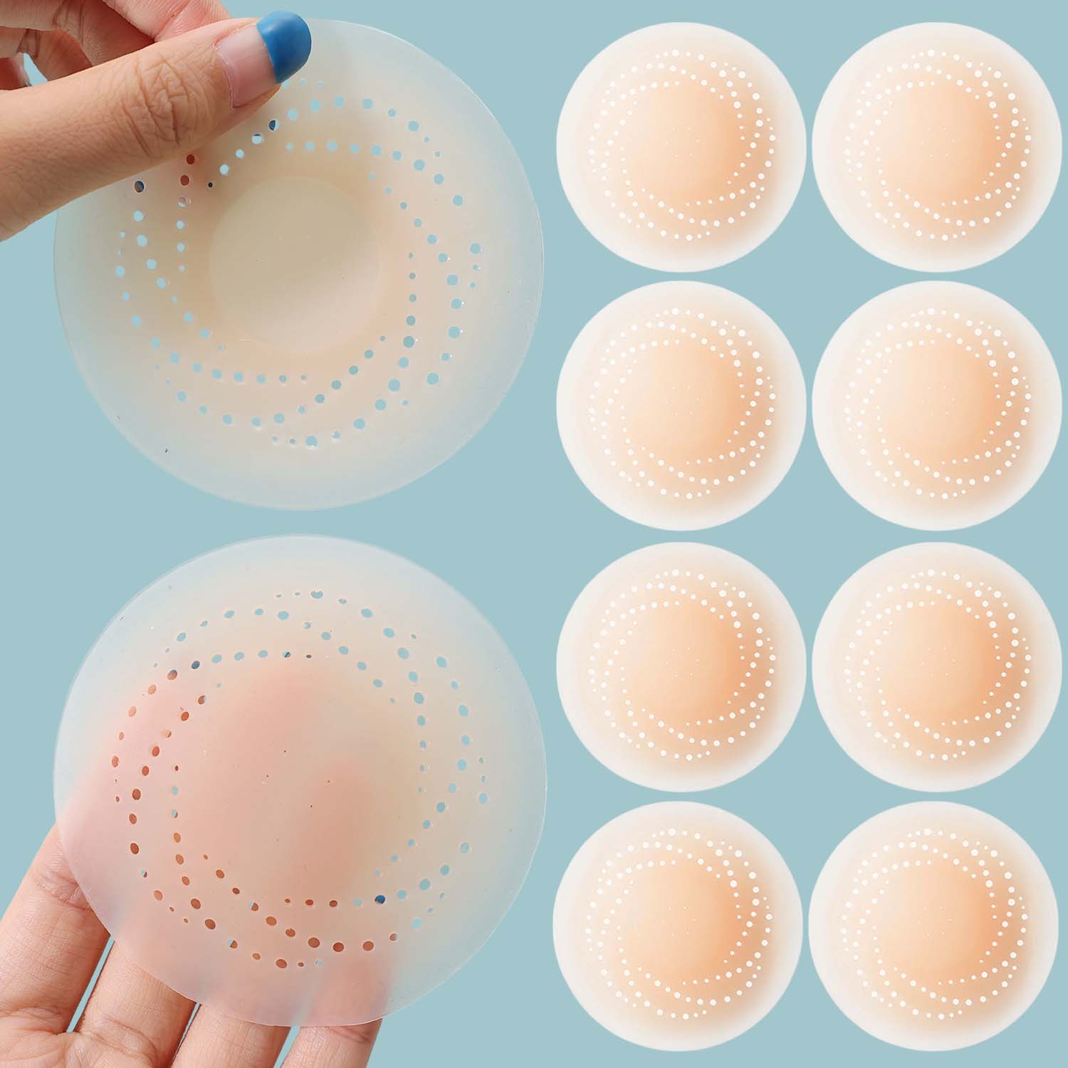 2-10PCS Invisible Self Adhesiv - Silicone Bra Adhesive ulasan dan harga