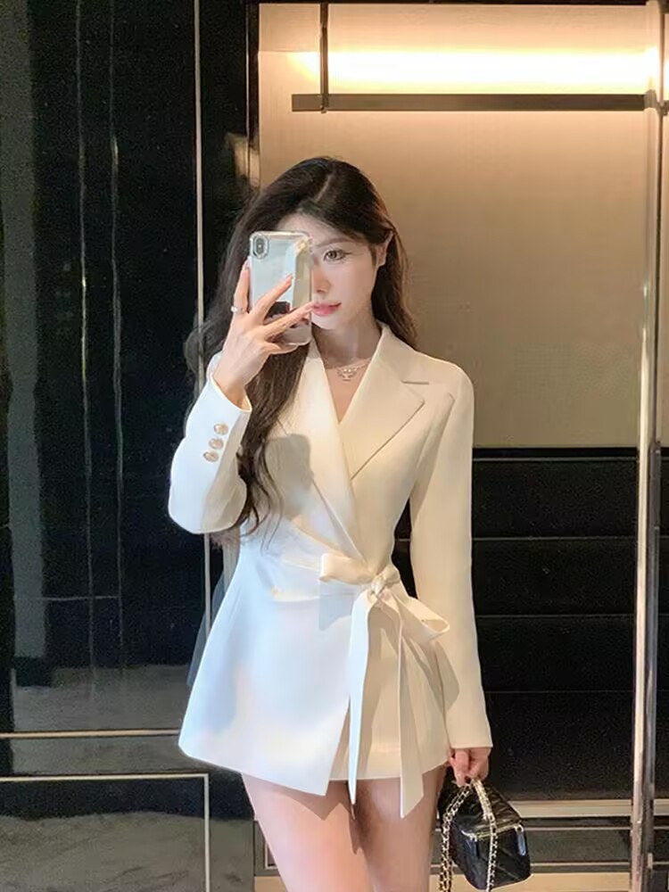 Solid Color 2026 Autumn New Ko - Corset Waist Cinch ulasan dan harga