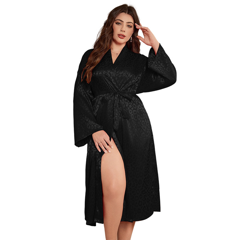 Plus Size Robe Pajama Women Sl - Robe Silk Women ulasan dan harga