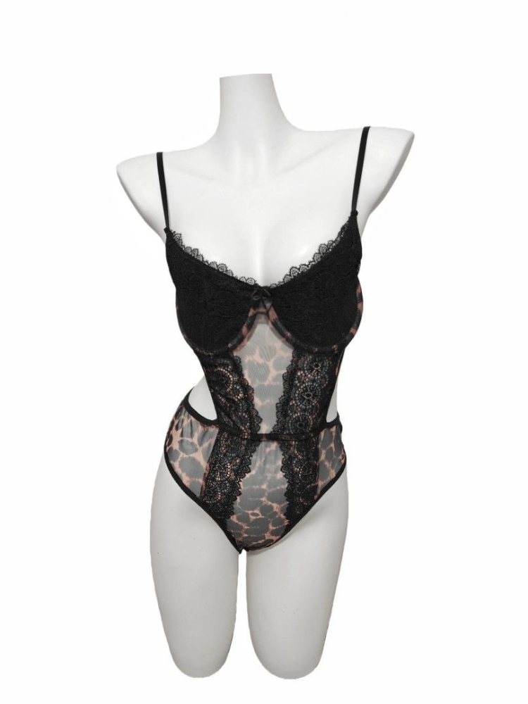 2026 Korean Sexy Lace Leopard  - Cami Top Lace ulasan dan harga