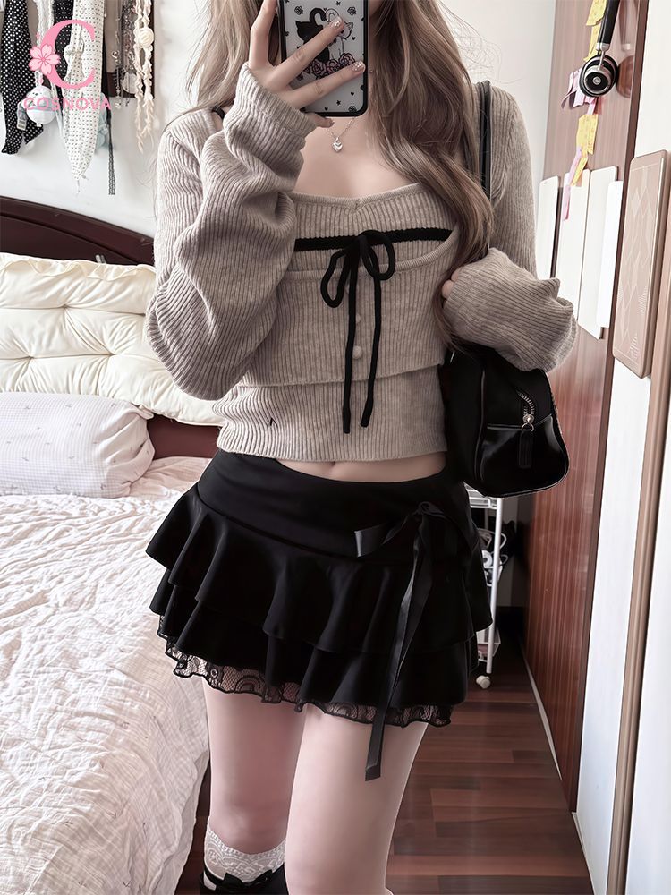 Japanese Vintage Coquette 3 Pi - Cami Top Lace ulasan dan harga