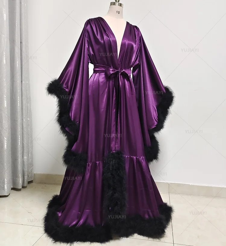 Customized Bathrobe for Women  - Robe Silk Women ulasan dan harga