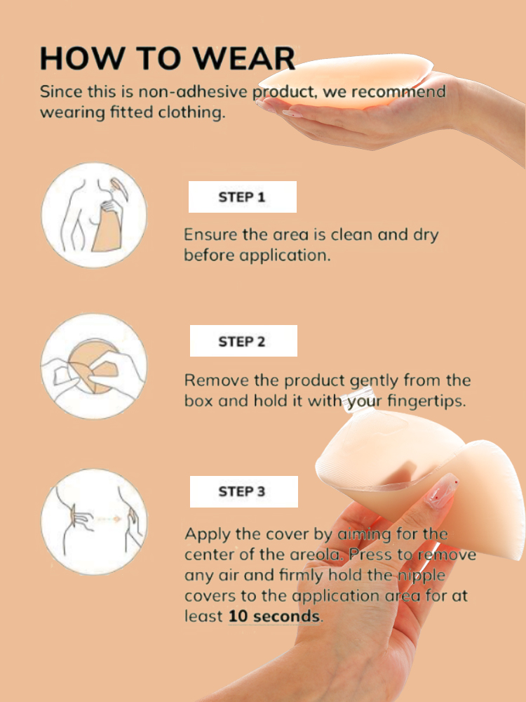 Women's Reusable Invisible Sil - Nipple Cover Pasties ulasan dan harga