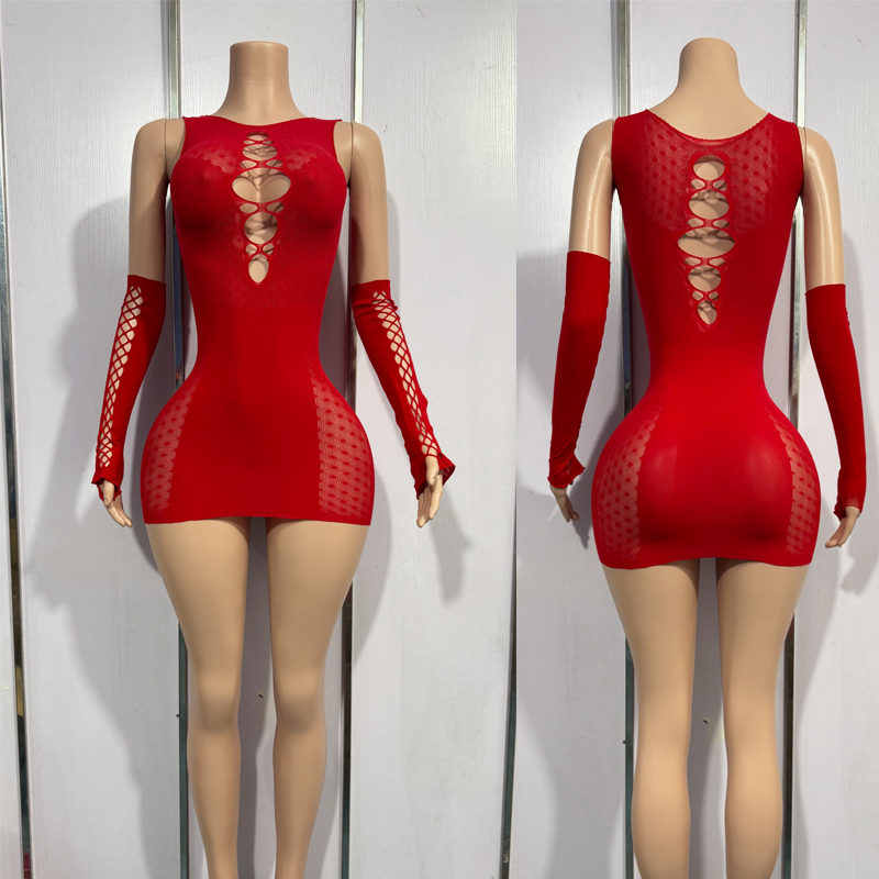 Plus Size Bodysuit Hollow Out  - Babydoll Chemise Night ulasan dan harga