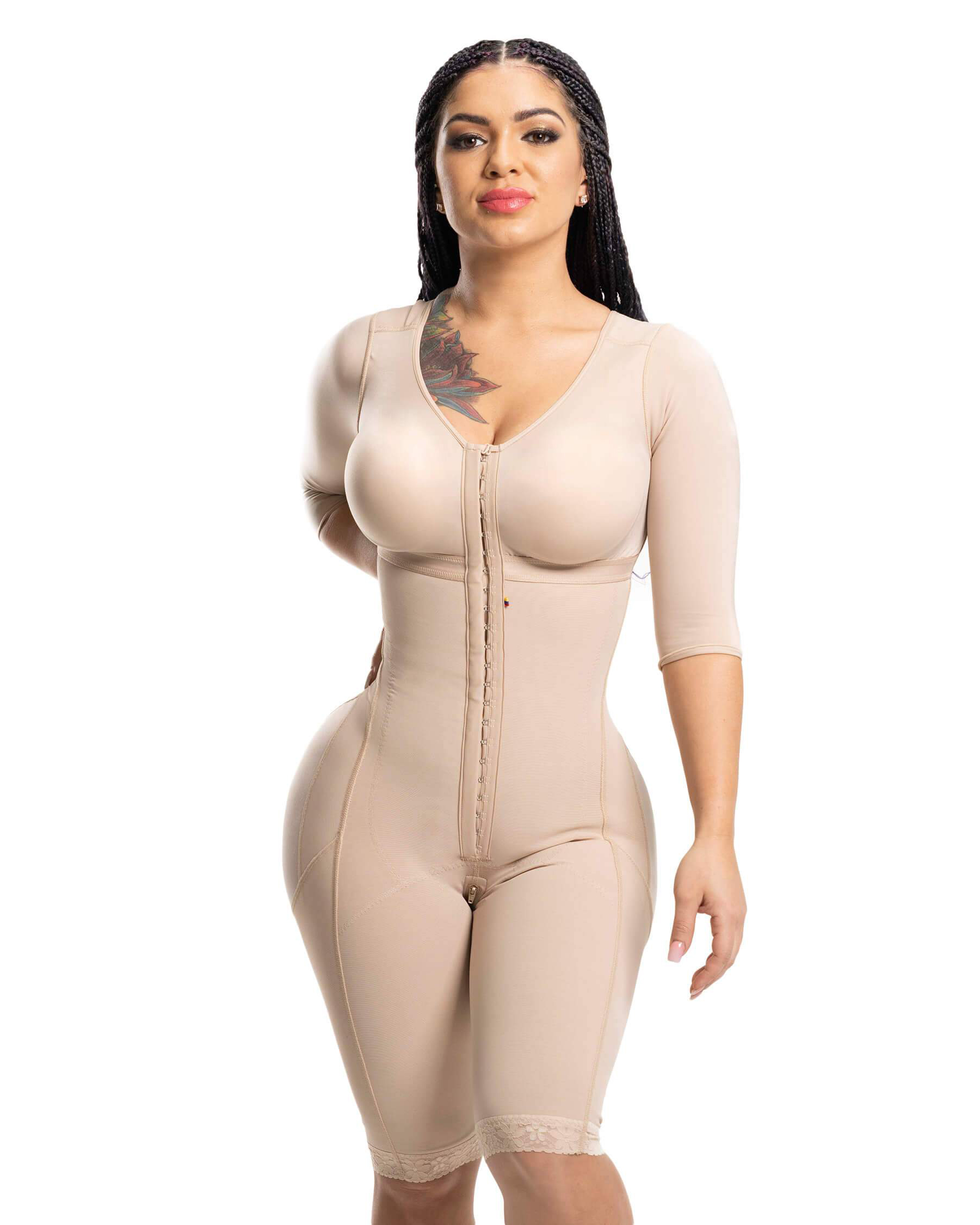 Fajas Colombianas Long Sleeve  - Shapewear Bodysuit Firm ulasan dan harga