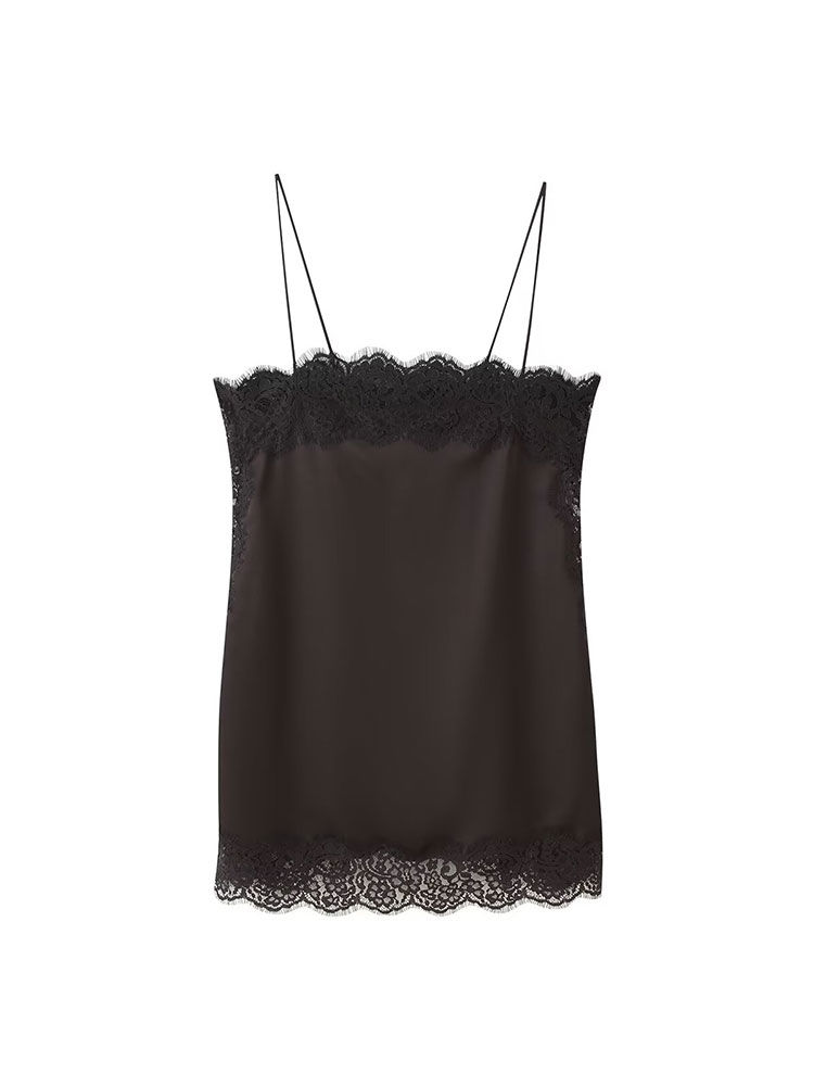 TFAFXY Vintage Casual Women Br - Cami Top Lace ulasan dan harga