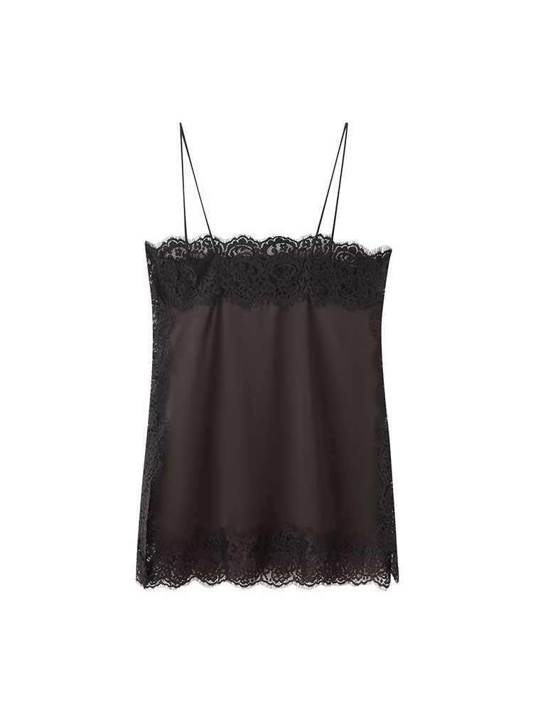 TFAFXY Vintage Casual Women Br - Cami Top Lace ulasan dan harga