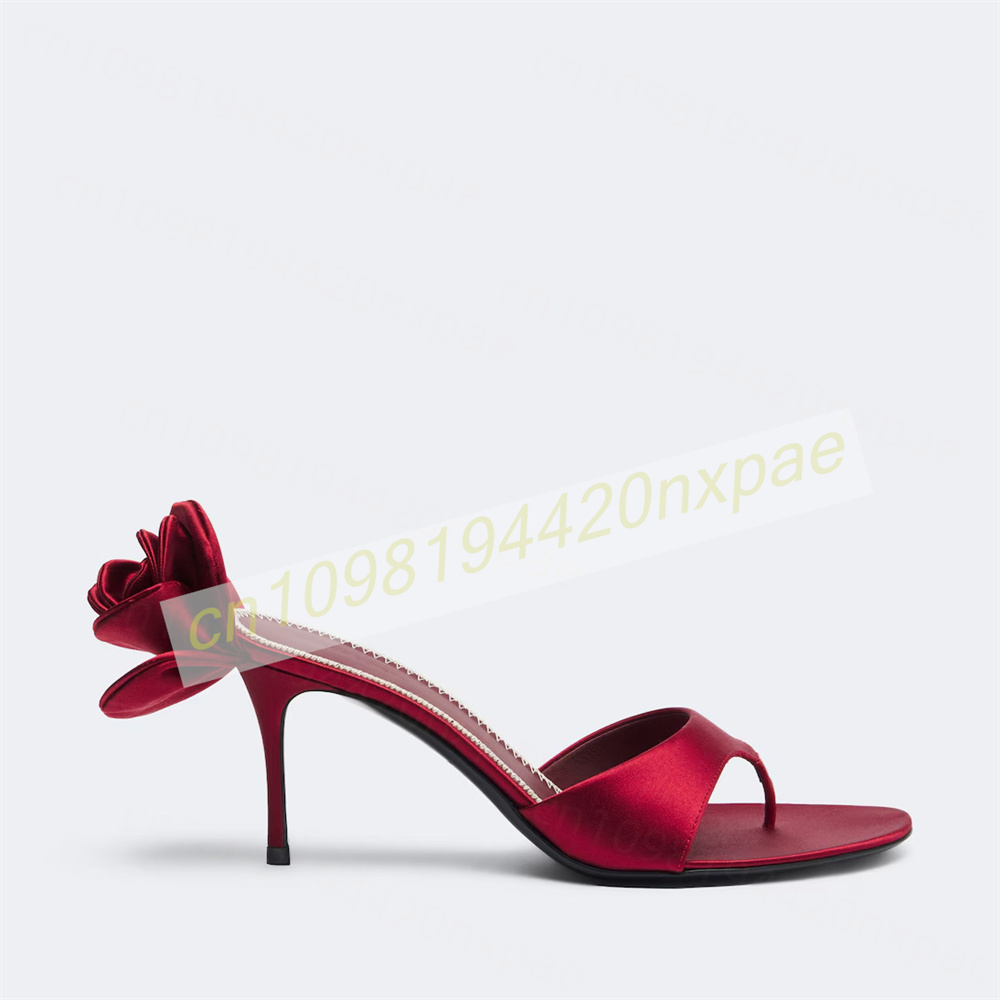 Women Red Satin Thong Mule San - Slip Dress Satin ulasan dan harga