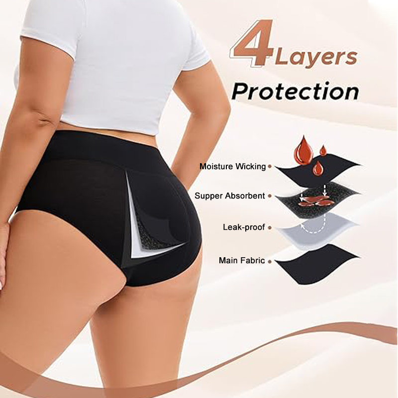 Heavy Flow Menstrual Panties 4 - Period Panty Absorbent ulasan dan harga