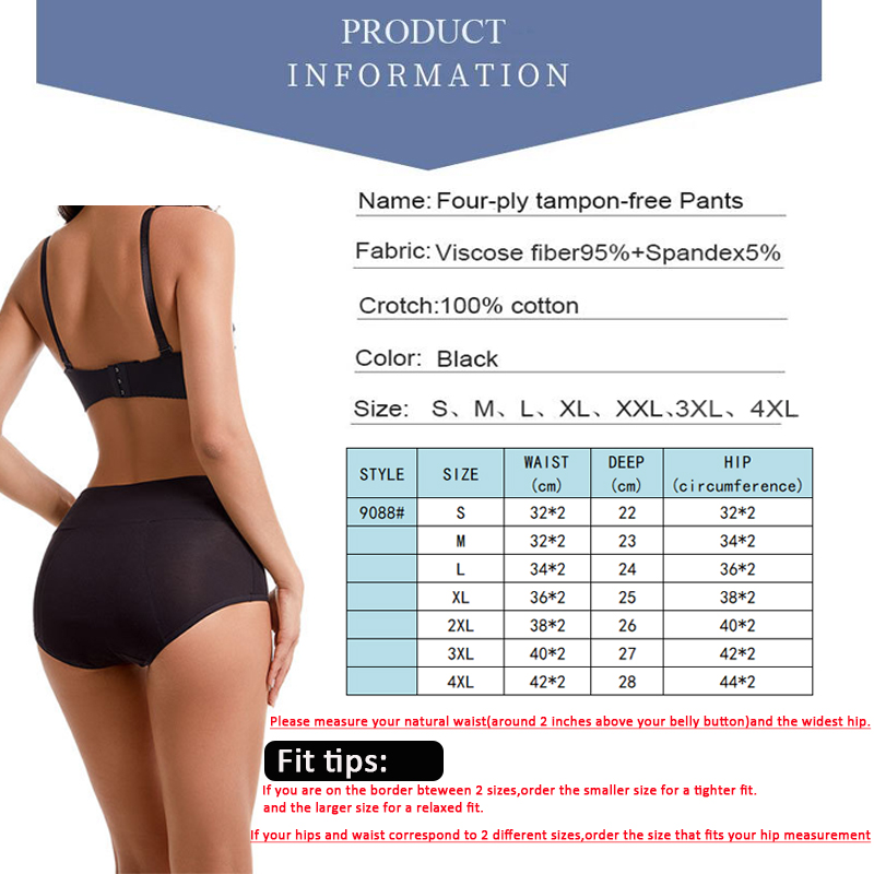 Heavy Flow Menstrual Panties 4 - Period Panty Absorbent ulasan dan harga