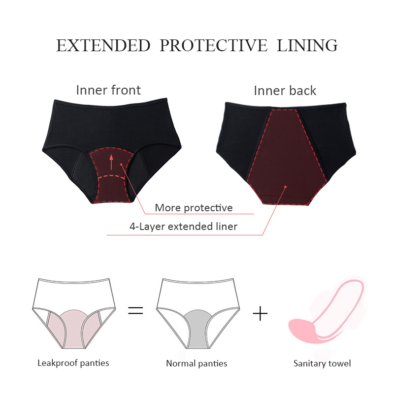 Heavy Flow Menstrual Panties 4 - Period Panty Absorbent ulasan dan harga