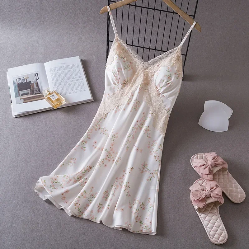 Women's Sexy Lingerie Satin Ni - Babydoll Chemise Night ulasan dan harga