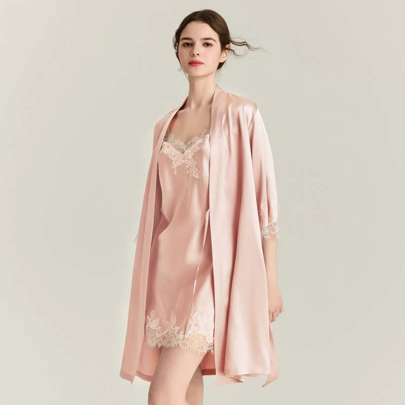 22MM 100% Mulberry Silk Robe G - Robe Silk Women ulasan dan harga
