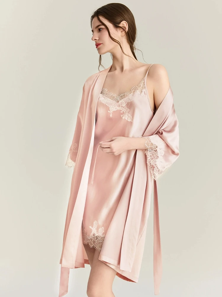 22MM 100% Mulberry Silk Robe G - Robe Silk Women ulasan dan harga