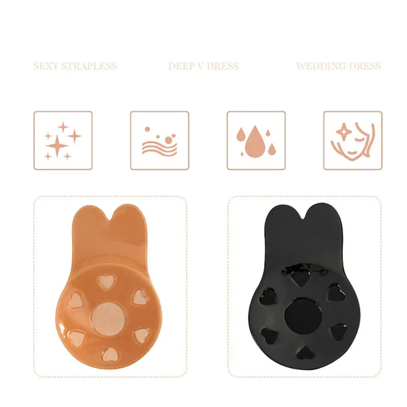 1 Pair Breathable silicone bre - Silicone Bra Adhesive ulasan dan harga