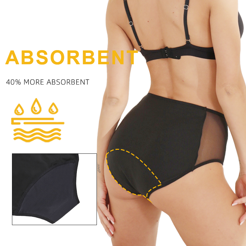 Drop shipping Women's High-wai - Period Panty Absorbent ulasan dan harga