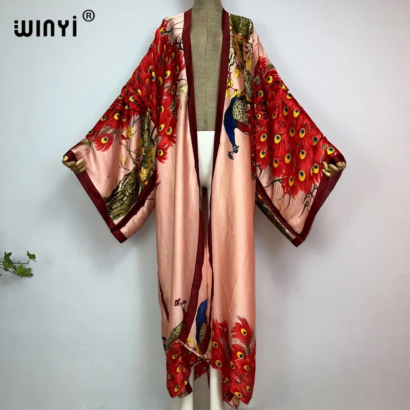 WINYI 2022 Summer Women Cardig - Robe Silk Women ulasan dan harga