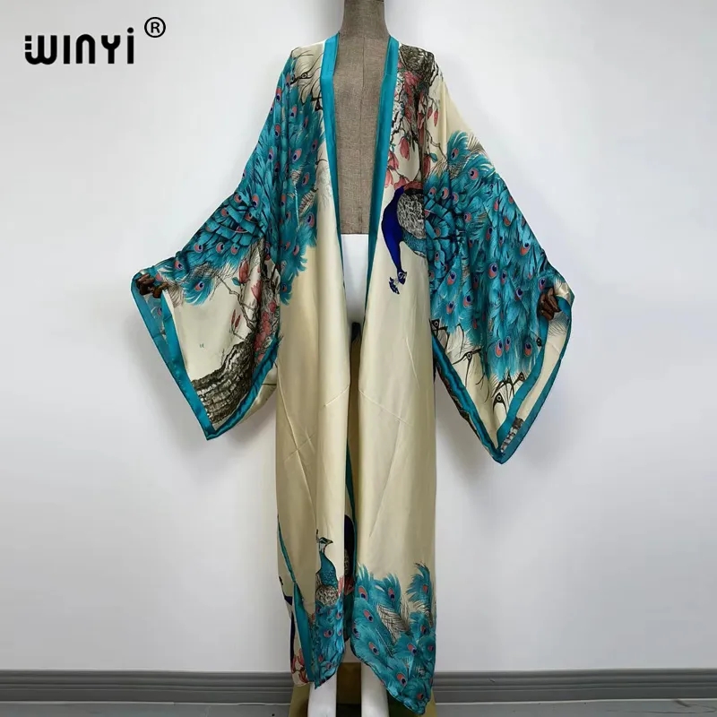 WINYI 2022 Summer Women Cardig - Robe Silk Women ulasan dan harga