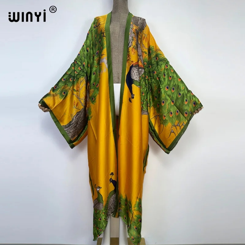 WINYI 2022 Summer Women Cardig - Robe Silk Women ulasan dan harga