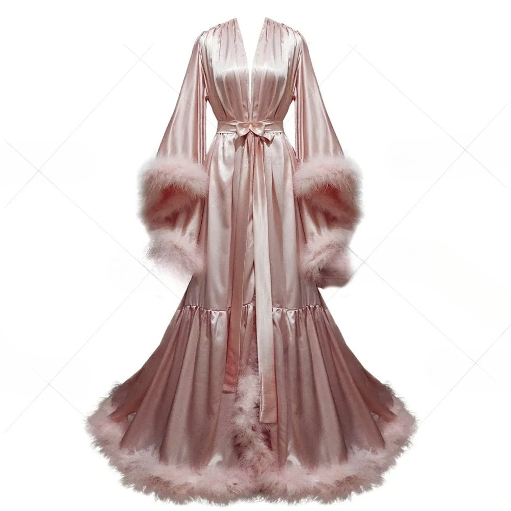 Customized Bathrobe for Women  - Robe Silk Women ulasan dan harga