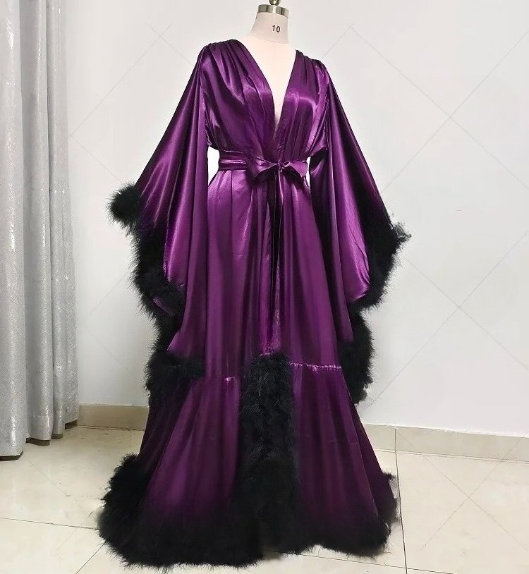 Customized Bathrobe for Women  - Robe Silk Women ulasan dan harga
