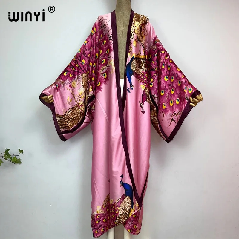 WINYI 2026 Summer Women Cardig - Robe Silk Women ulasan dan harga
