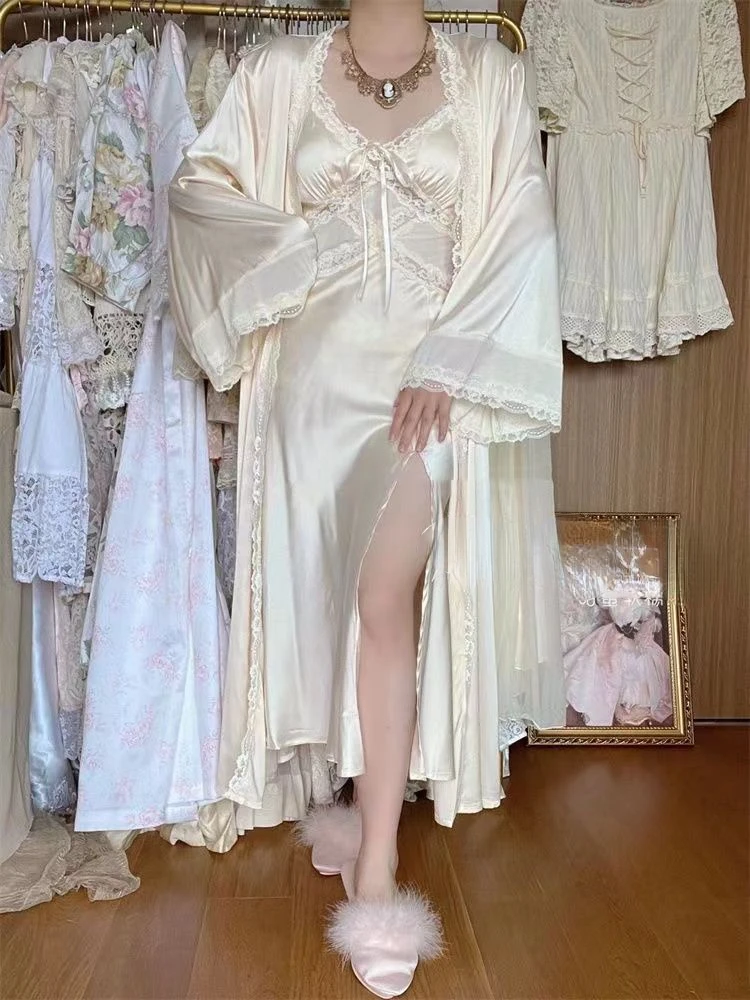 Silk Robe Gown Sets Women Gent - Robe Silk Women ulasan dan harga