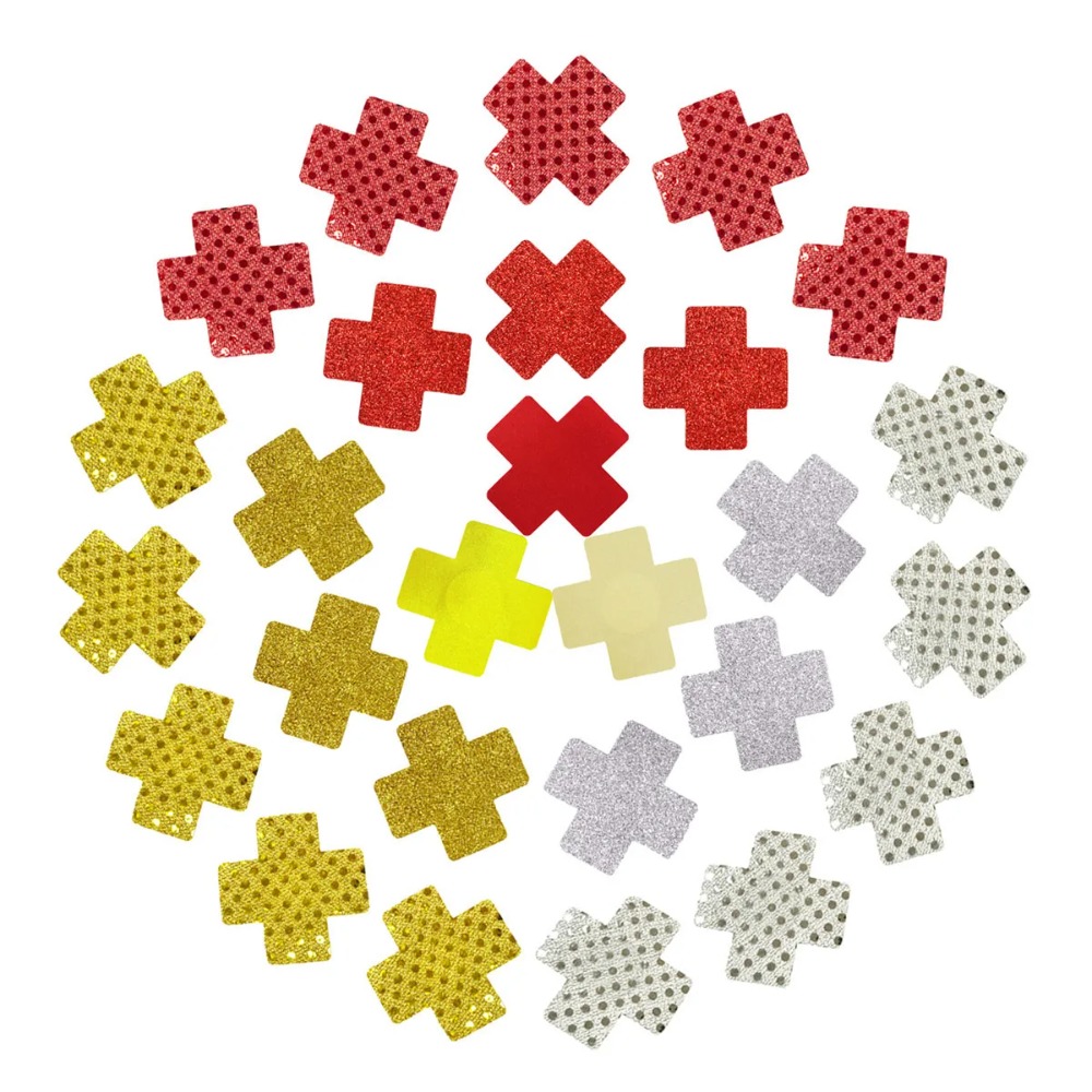 Red Cross Design Nipple Covers - Nipple Cover Pasties ulasan dan harga
